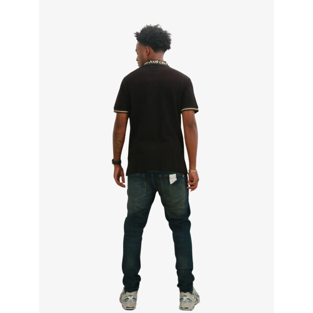 Versace Jeans Heren polo zwart barok 77GAGT06CJ01TG89-G89 large