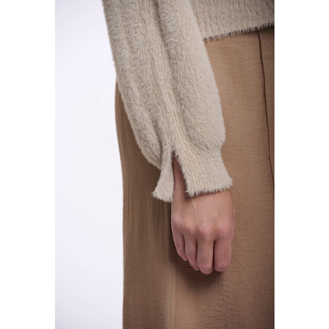 Rino & Pelle Isarea.5002621 rino&pelle short v-neck cardigan stone Isarea.5002621 Stone large