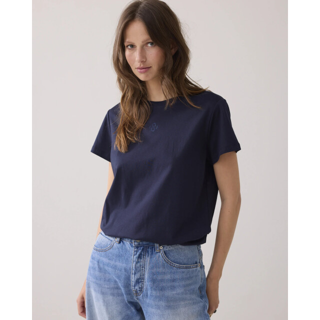 Summum 3s5185-30714 495 rhine stone logo tee midnightblue 3s5185-30714 495 large