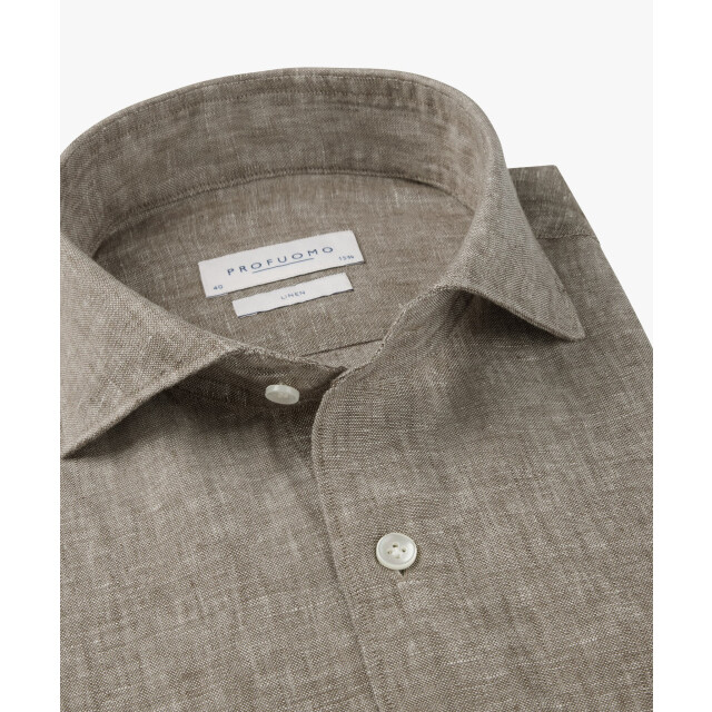 Profuomo Ppxh10017e shirt cutaway sf brown PPXH10017E large
