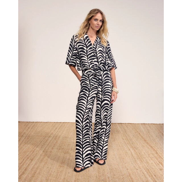 Tramontana Trousers print blacks C28-20-101-009998 large