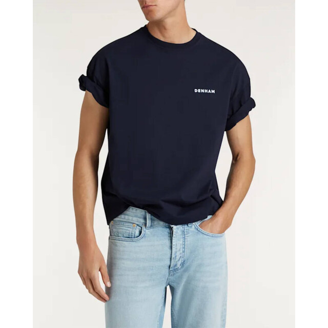 Denham T-shirt korte mouw 01-26-04-52-013 Denham The Jeanmaker T-shirt korte mouw 01-26-04-52-013 large
