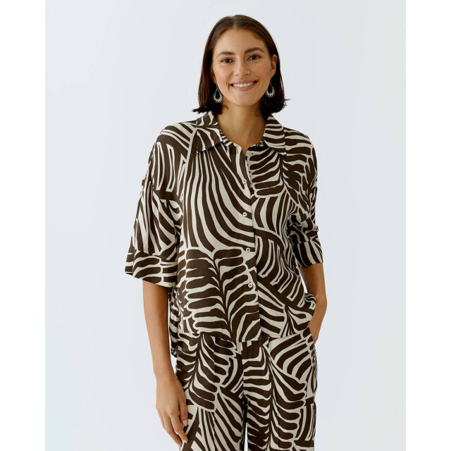 Oui Blouse korte mouw 0097532 OUI Blouse korte mouw 0097532 large