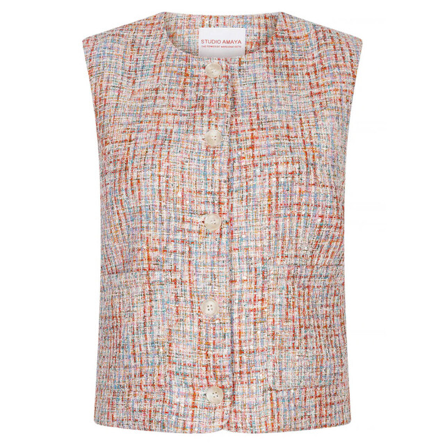 Studio Amaya Gilet 262-st38 coco Studio Amaya Gilet 262-ST38 Coco large