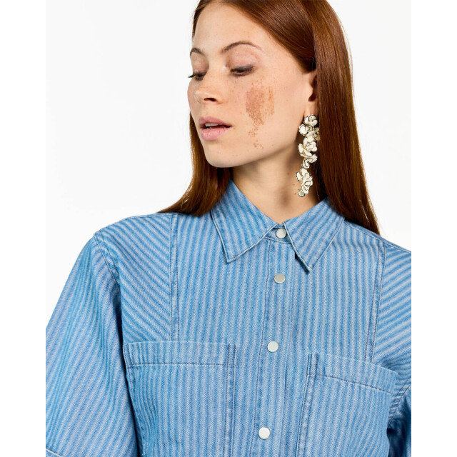 Aaiko Blouse korte mouw serene stripe co Aaiko Blouse korte mouw SERENE STRIPE CO large