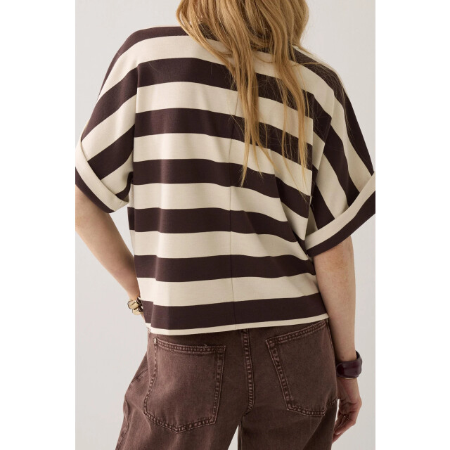 Summum Gestreepte heavy jersey top Gestreepte heavy jersey top large