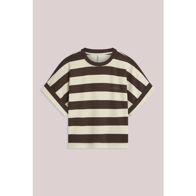Summum Gestreepte heavy jersey top Gestreepte heavy jersey top large