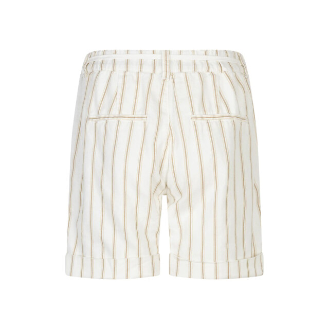 Red Button Camille short linen/co stripe dark sand SRB4917 large