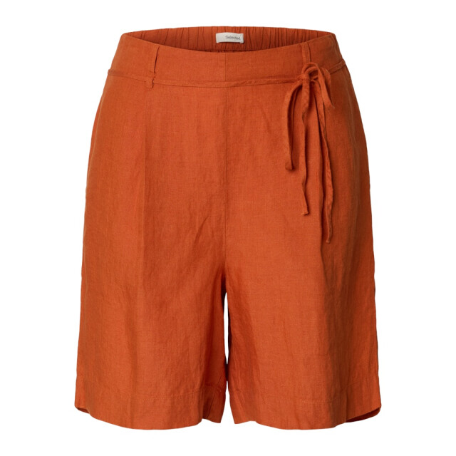 Selected Femme slflinna hw linen string shorts b 16101387 potters clay 06902.560.0003 large