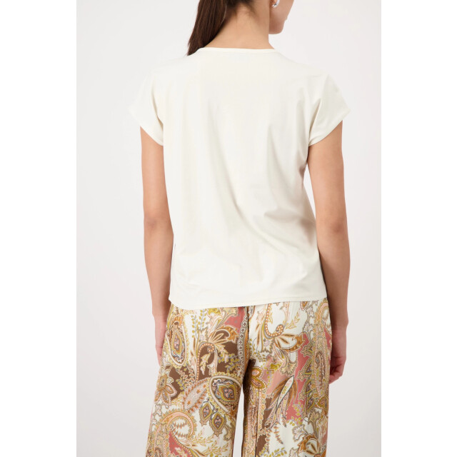 Monari  blouse with rhinestone details 410766 143 marble 06613.829.0015 large