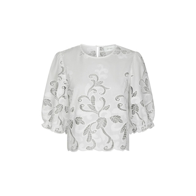 Neo Noir fia embroidery blouse 167834 120 white 06613.100.0034 large