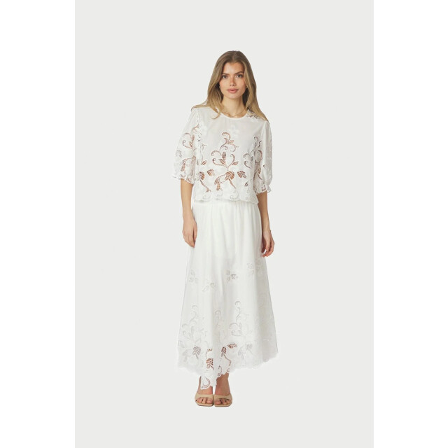 Neo Noir fia embroidery blouse 167834 120 white 06613.100.0034 large