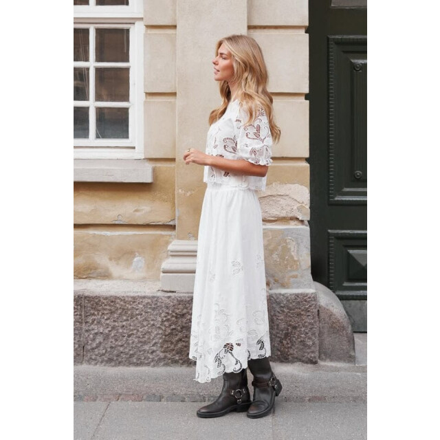 Neo Noir yara long emb skirt 168438 120 white 06415.100.0003 large