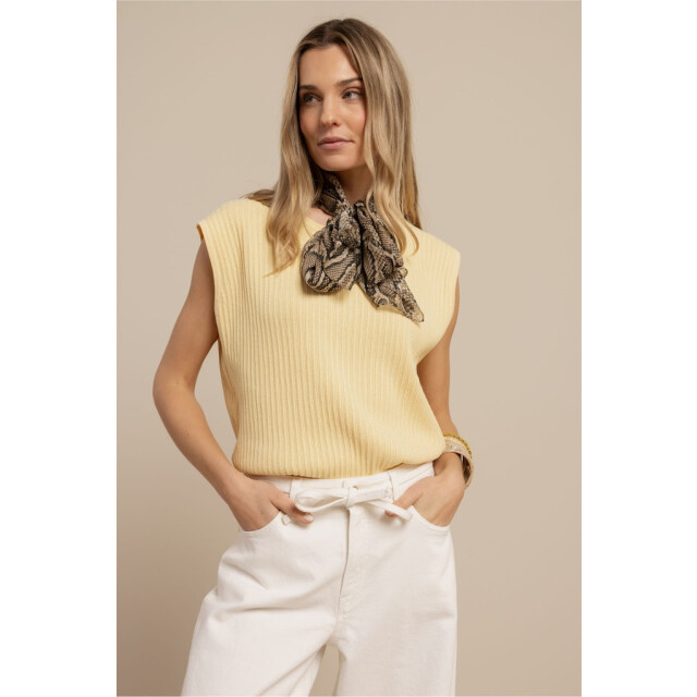 Studio Anneloes leona knitted top 13921 2100 butter yellow 06010.440.0012 large