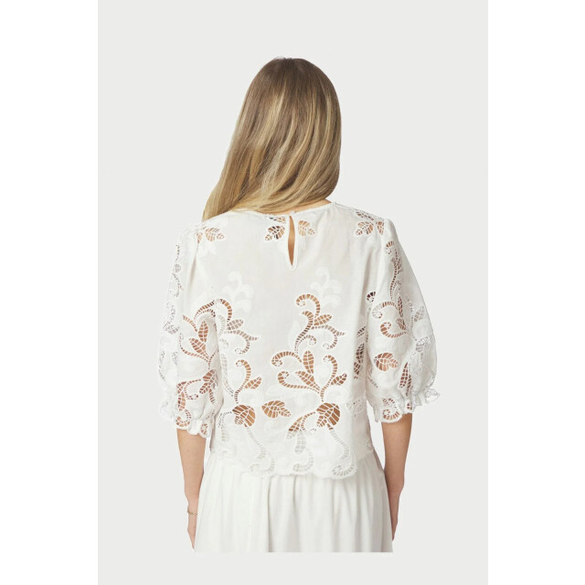 Neo Noir fia embroidery blouse 167834 120 white 06613.100.0034 large