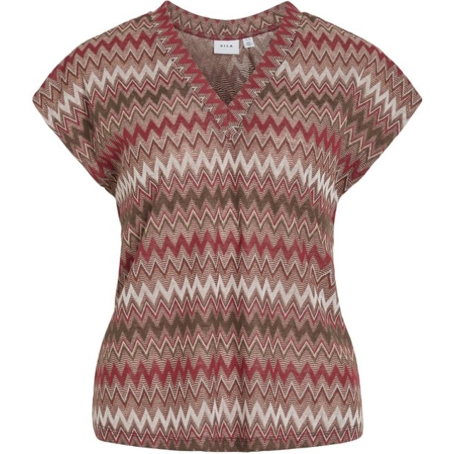 Vila Vibirdie rev v-neck ss glitter top dessin 4382.49.0070 large