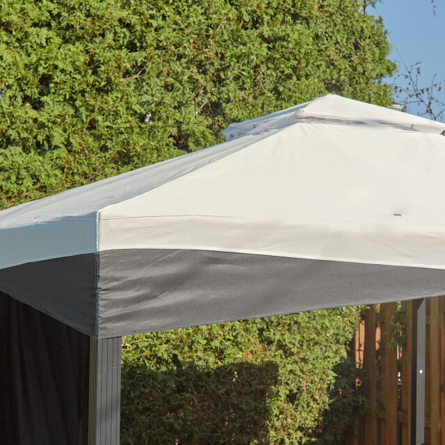 Sojag Malta 1014 aluminium paviljoen 3x4 mtr met afneembaar stoffen dak 3619578 large