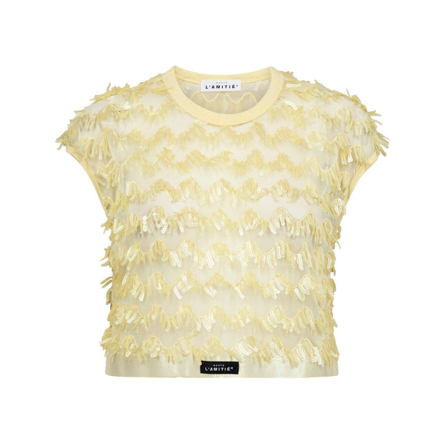 Haute L'Amitié Top korte mouw hl10603 limone Haute L'Amitié Top korte mouw HL10603 LIMONE large