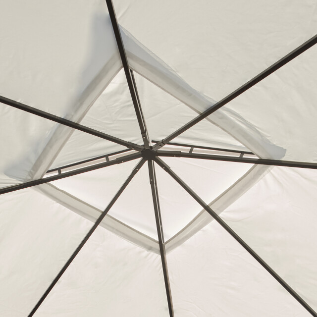 Sojag Malta 1014 aluminium paviljoen 3x4 mtr met afneembaar stoffen dak 3619578 large