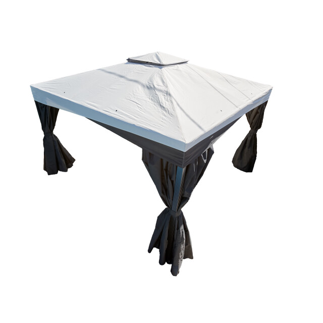 Sojag Malta 1014 aluminium paviljoen 3x4 mtr met afneembaar stoffen dak 3619578 large