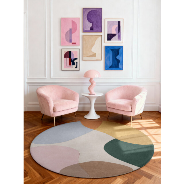 Ted Baker Ted baker hackney wol vloerkleed rond 160 cm rond 3621833 large