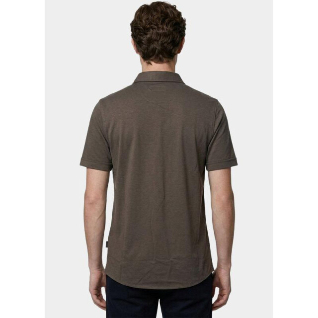 Bos Bright Blue Overhemd korte mouw heren 3507/taupe 209343 large