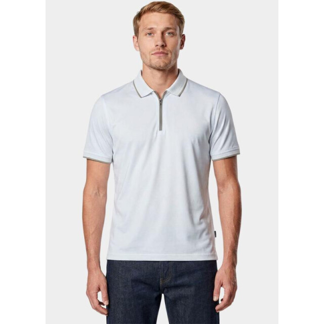 Bos Bright Blue Polo heren 25016/white 205827 large