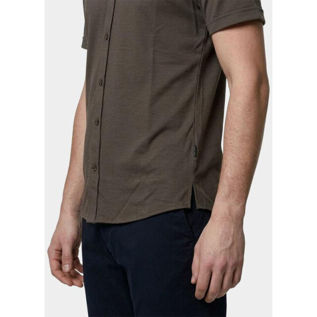 Bos Bright Blue Overhemd korte mouw heren 3507/taupe 209343 large