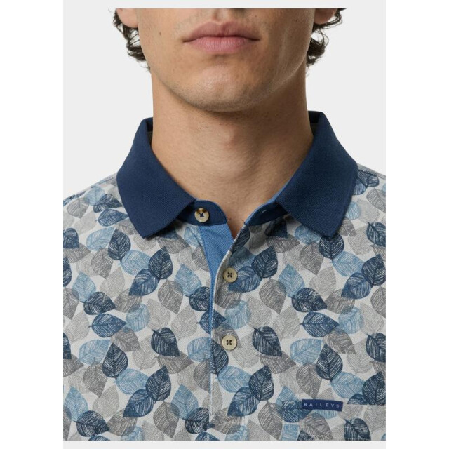 Baileys Polo heren poloshirt 2-tone pique, all o 615229/650 206075 large
