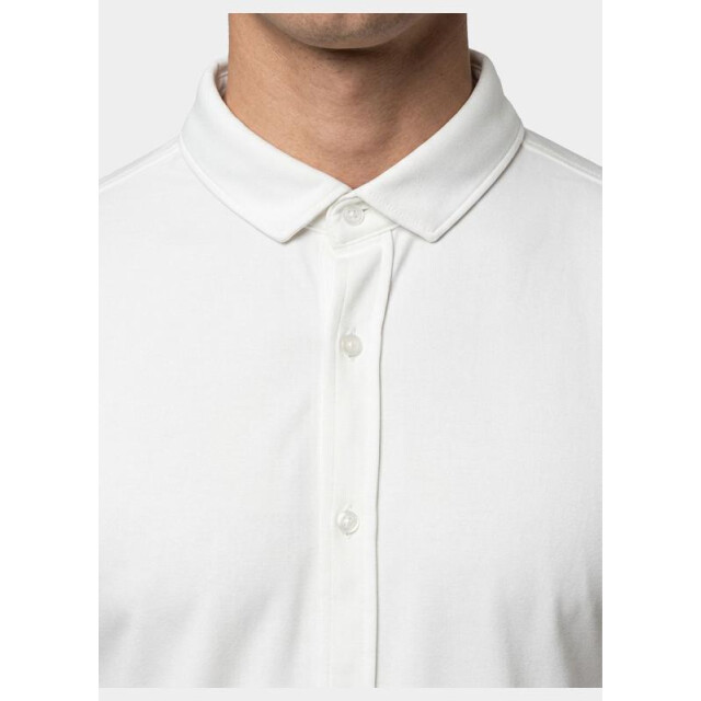 Bos Bright Blue Overhemd korte mouw heren 3507/off white 205840 large