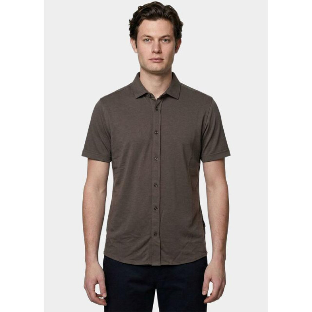 Bos Bright Blue Overhemd korte mouw heren 3507/taupe 209343 large