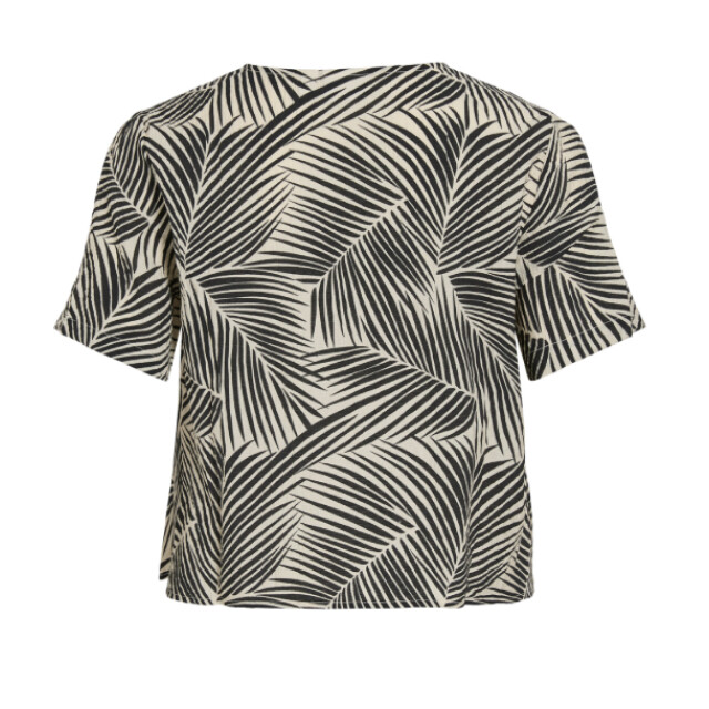 Vila Vilimia kea v-neck s/s knot top/vol 14115799 large