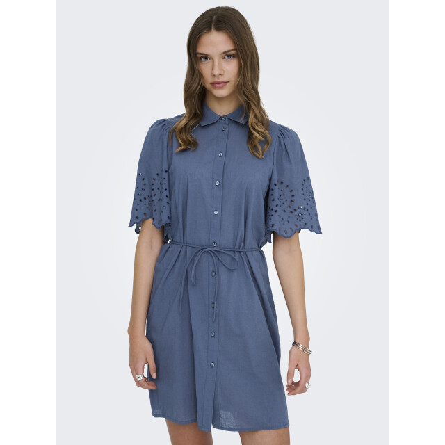 Only Onlhaskel 2/4 short emb belt dress 15371034 large