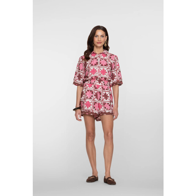 Geisha blouse 63489-20 420 pink/merlot 06615.615.0074 large