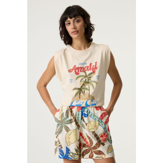 Garcia Jeans R260203 ladies t-shirt zand 4381.04.0006 large