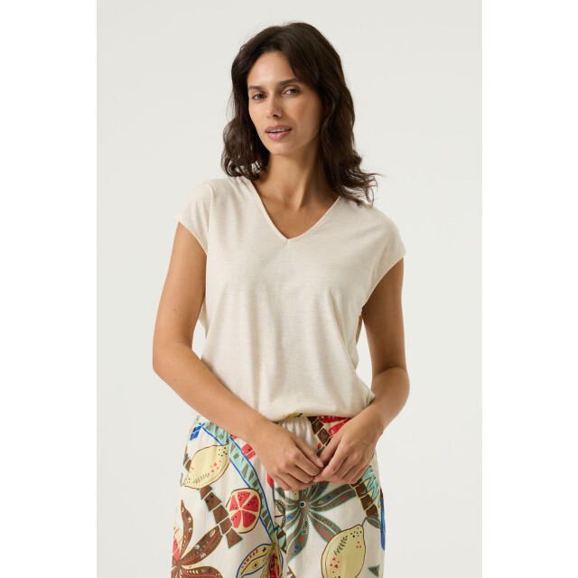 Garcia Jeans R260208 ladies t-shirt beige 4381.05.0006 large