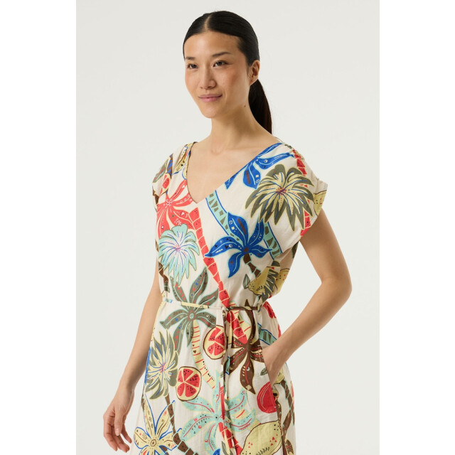 Garcia Jeans R260280 ladies dress ecru dessin 4419.08.0003 large