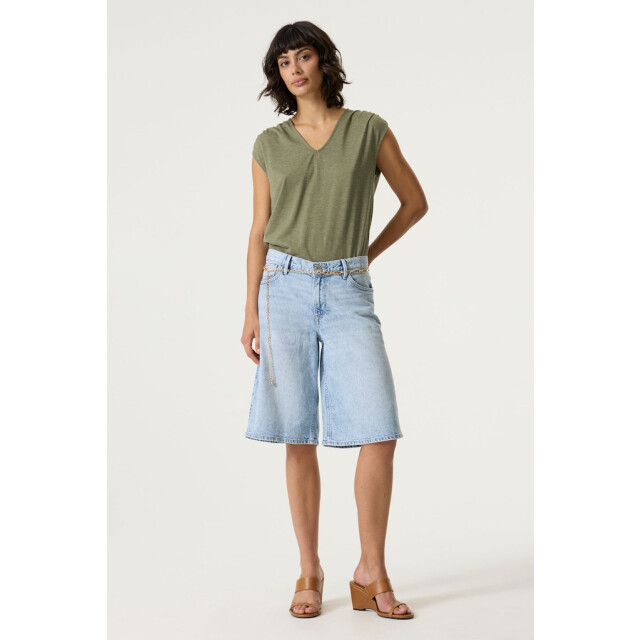 Garcia Jeans R260208 ladies t-shirt olijf 4381.22.0001 large