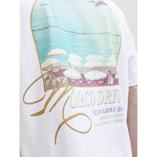 Jack & Jones Jorsanremo back tee ss crew neck sn off-white 5339.02.0094 large