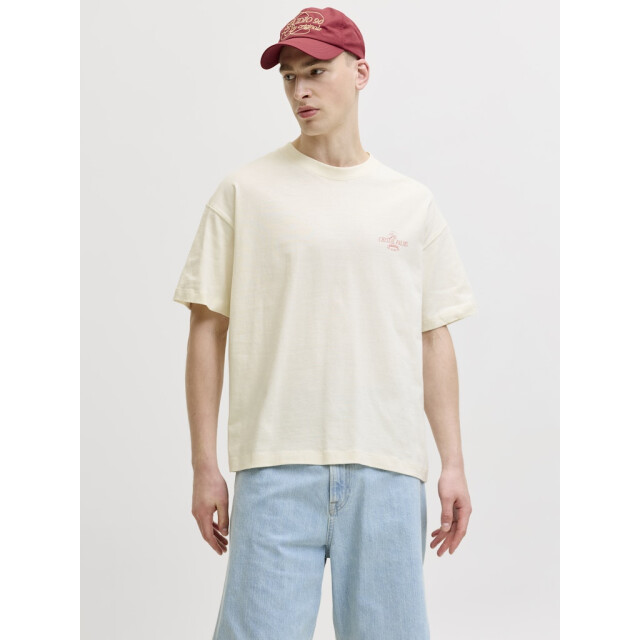 Jack & Jones Jorsanremo back tee ss crew neck sn ecru 5339.03.0057 large
