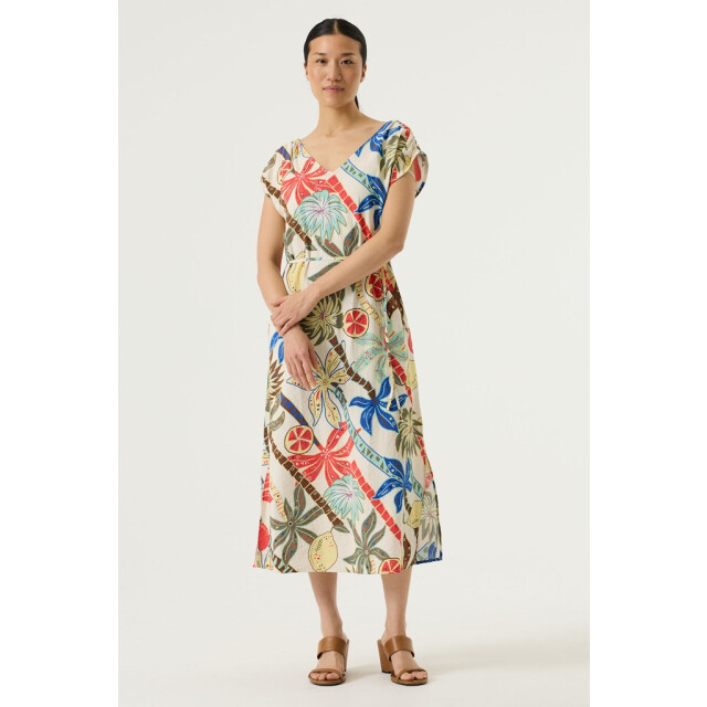 Garcia Jeans R260280 ladies dress ecru dessin 4419.08.0003 large