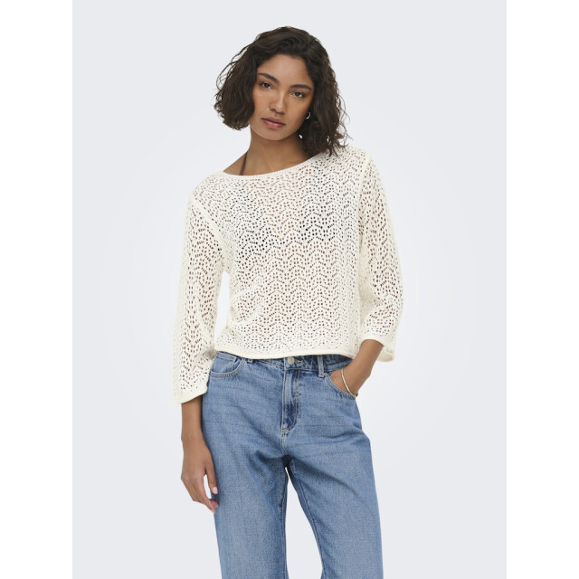 Jacqueline de Yong Kdymika 34 boat neck pullover off-white 4219.02.0146 large