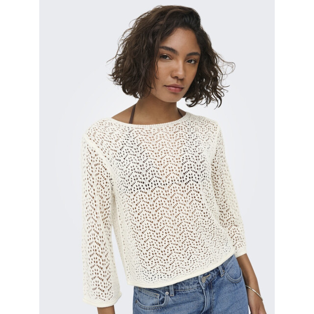 Jacqueline de Yong Kdymika 34 boat neck pullover off-white 4219.02.0146 large