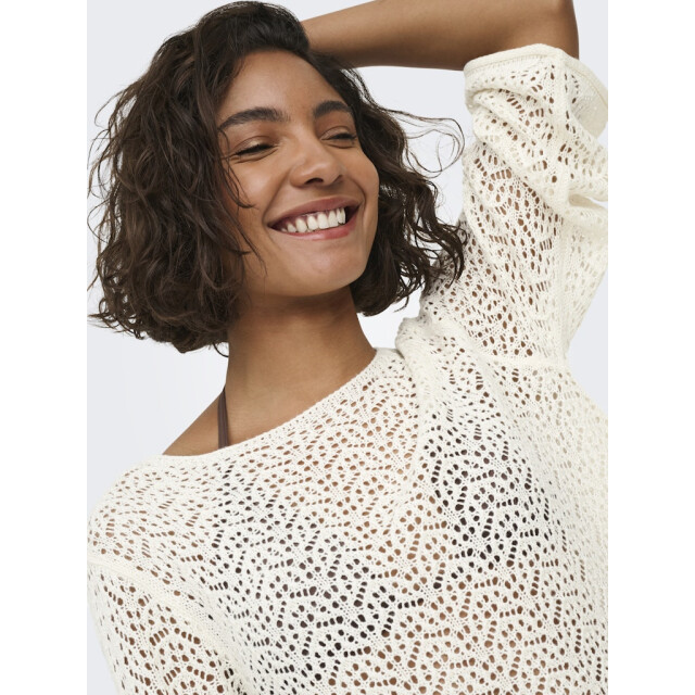 Jacqueline de Yong Kdymika 34 boat neck pullover off-white 4219.02.0146 large