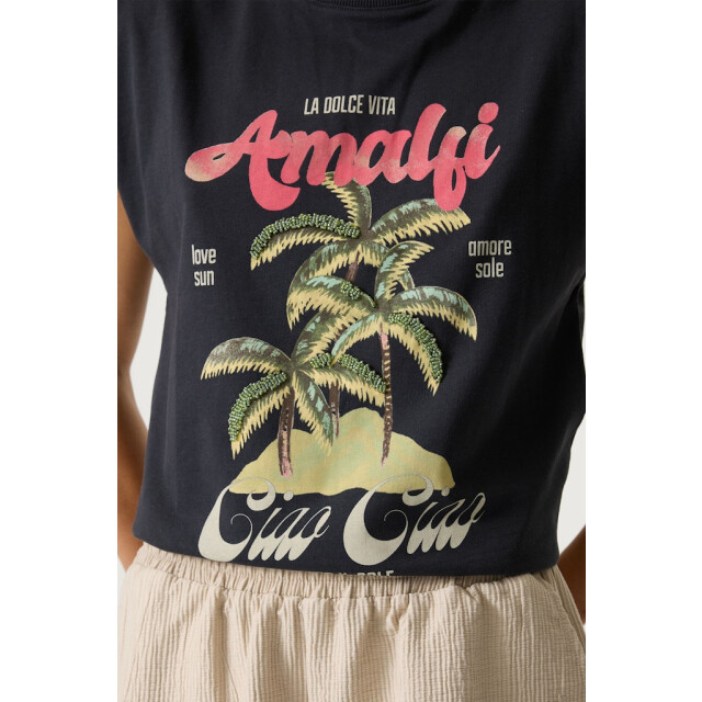 Garcia Jeans R260203 ladies t-shirt antraciet 4381.85.0002 large