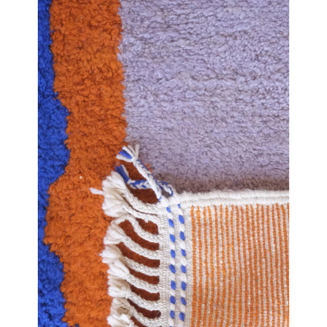 AFK Living Origineel berbertapijt in grafische stijl van wol 155 x 248 cm 3445982 large