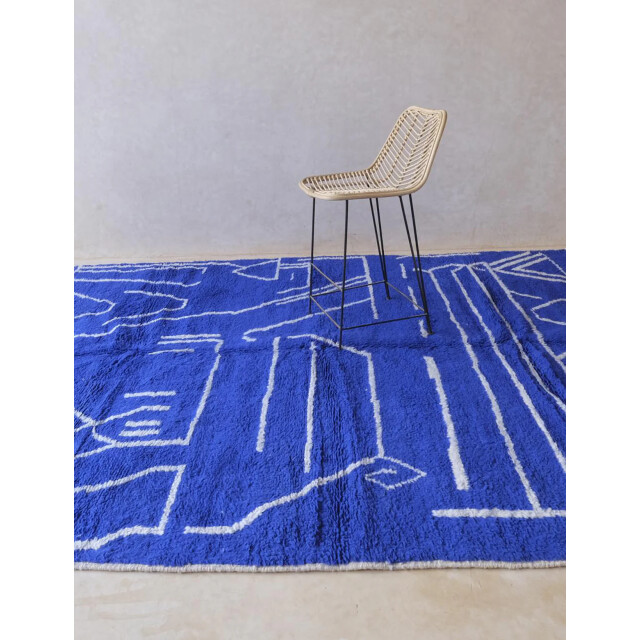 AFK Living Berbertapijt met grafische lijnen van wol 3624626 large