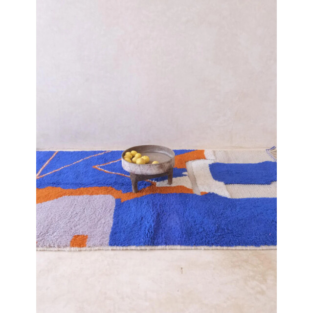 AFK Living Origineel berbertapijt in grafische stijl van wol 155 x 248 cm 3445982 large