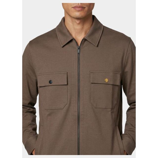 Bos Bright Blue Overshirt 2061/taupe 205842 large