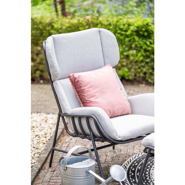Garden Impressions 5-delige set - 2x loungestoel livorno + voetenbank & tafeltje 3177406 large